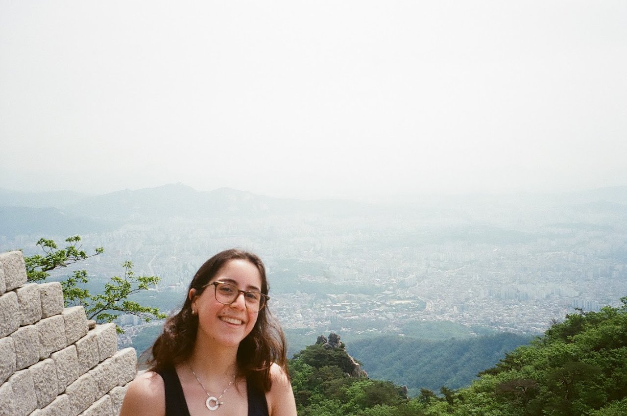 Me at the top of Bukhansan Mountain
