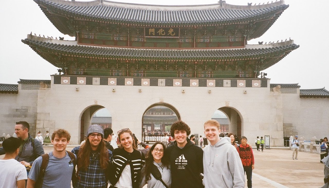 My group and I at our first cultural visit, Gyeongbokgung Palace