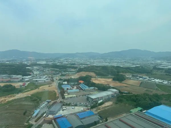 View from the very top of the TK Elevator testing tower