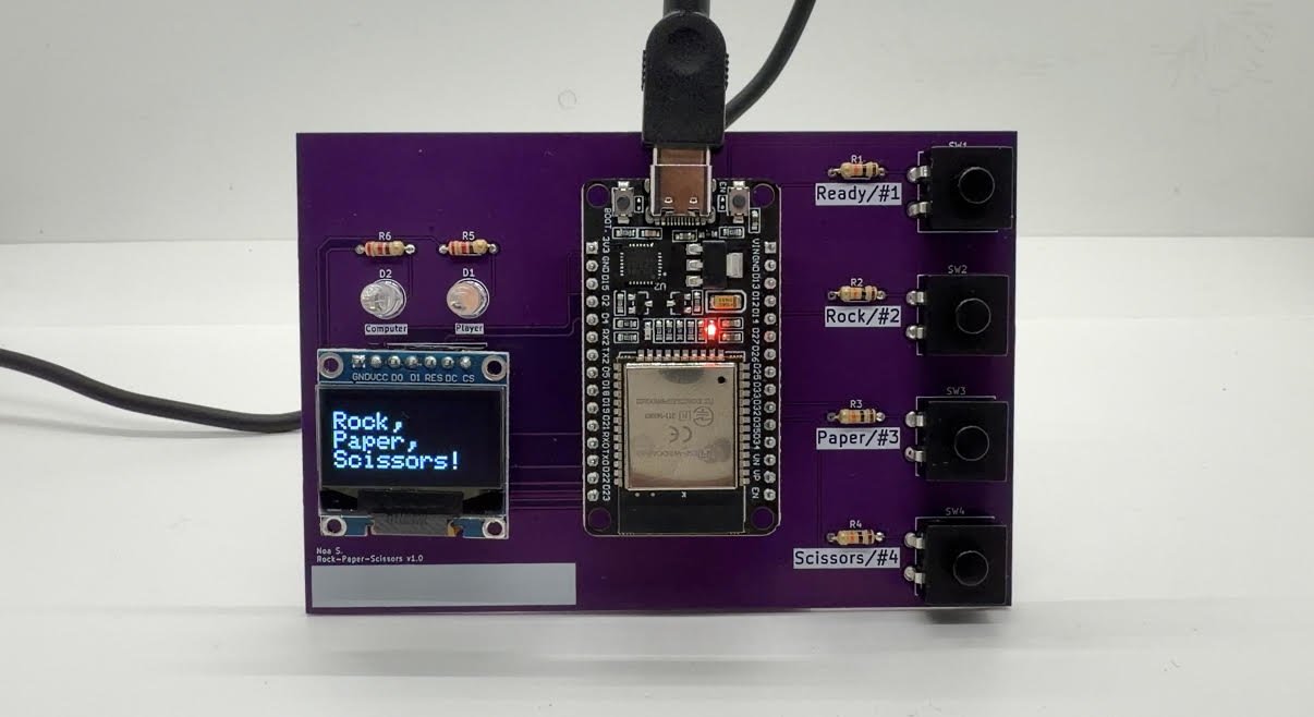 Final Rock, Paper, Scissors PCB